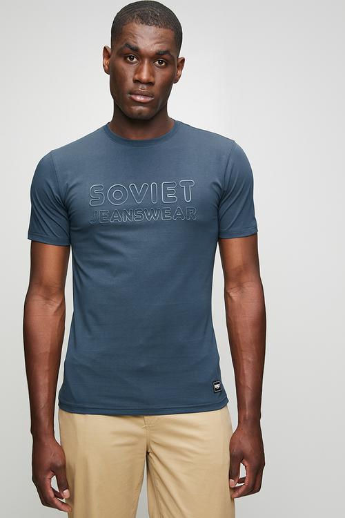 Crew Neck Fashion T-Shirt - Midnight