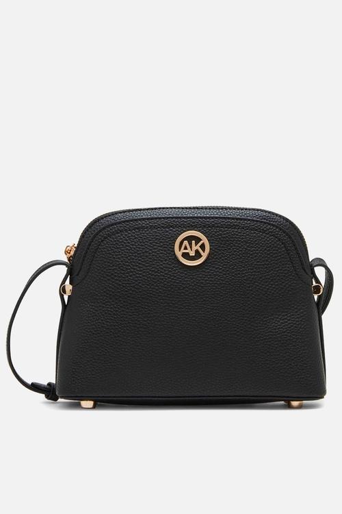 Dome Crossbody with Detachable Card Case - Black