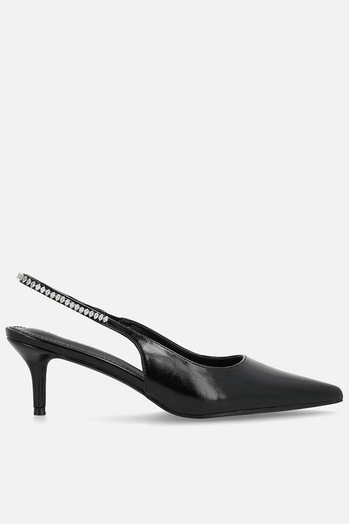 Fienna stiletto heel slingback - black