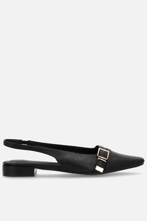 Rimaya block heel slingback - black
