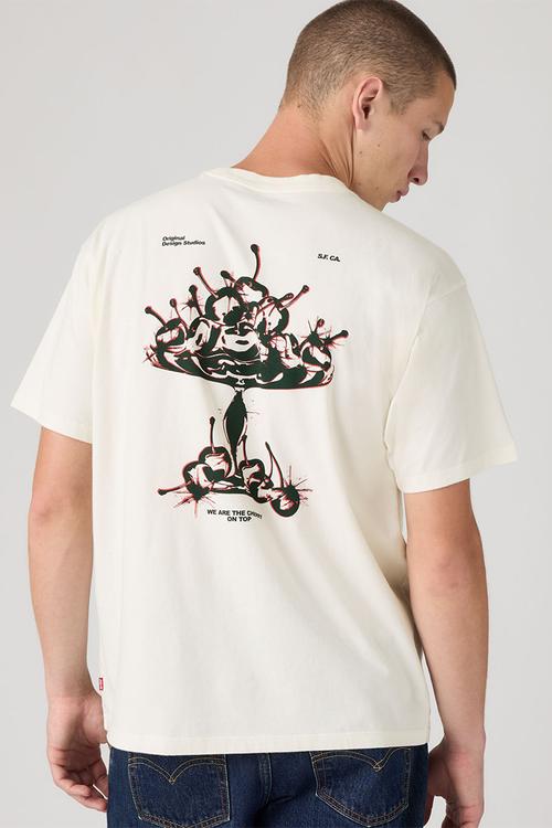 Vintage Fit Graphic Tee ZA - Cherry On Top Egret