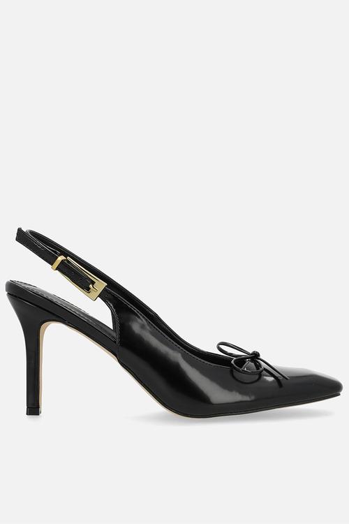 Novalie stiletto heel slingback - black
