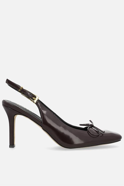 Novalie stiletto heel slingback - brown