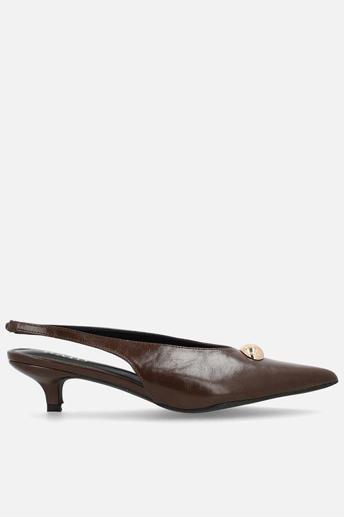 Terra slingback heel - brown