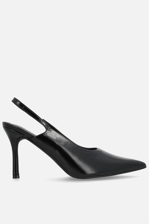Ziva stiletto heel slingback - black