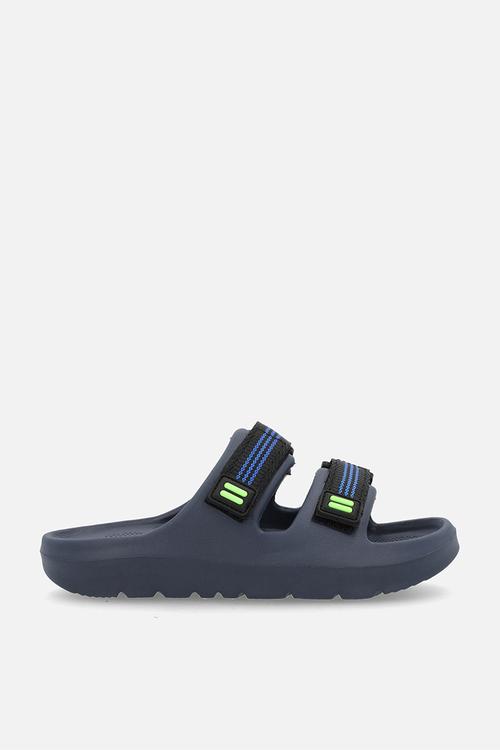 Hook-and-loop strap slides - navy