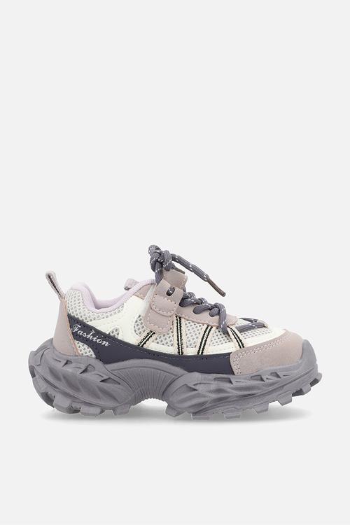 Chunky sole athletic sneakers - lilac