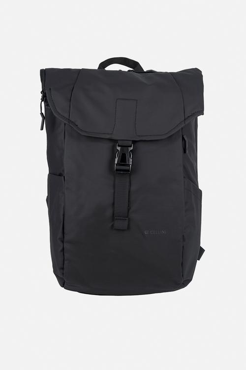 Sidekick water resistant fold over backpack - black