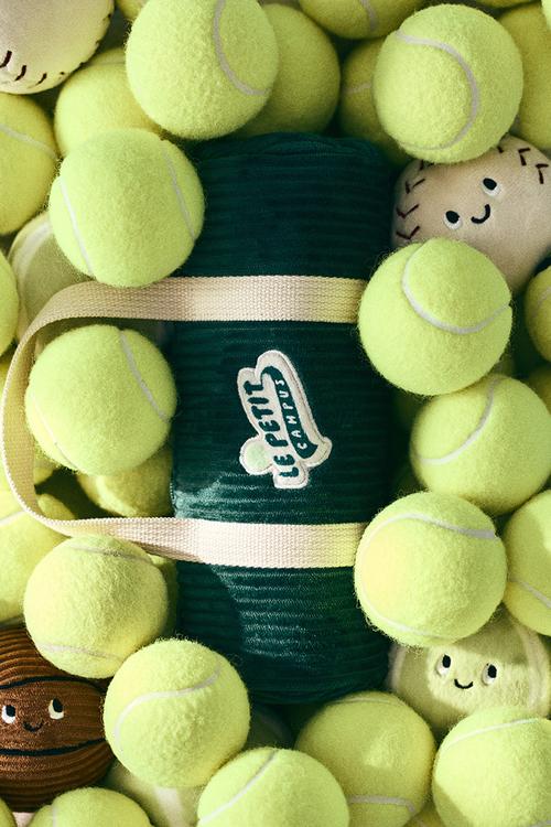 Bag with balls soft toy - dark green/le petit campus