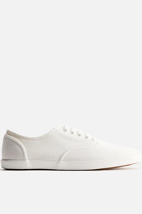 Canvas trainers - white