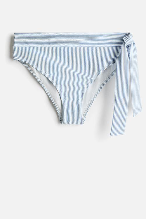 Cheeky bikini bottoms - light blue/striped