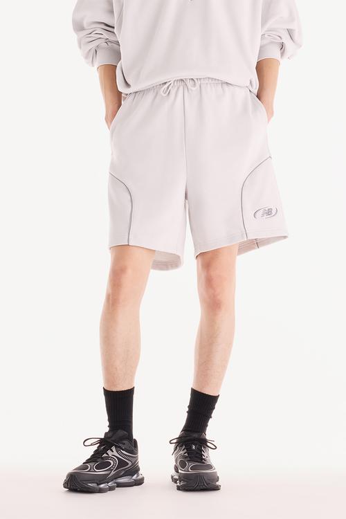 Trackside French Terry Shorts-Grey Matter