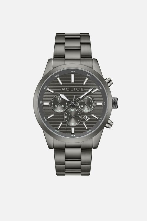 Ip Black Case Gun Steel Strap - Gunmetal