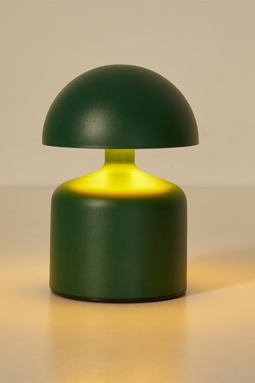 Mushroom-shaped lamp - dark green