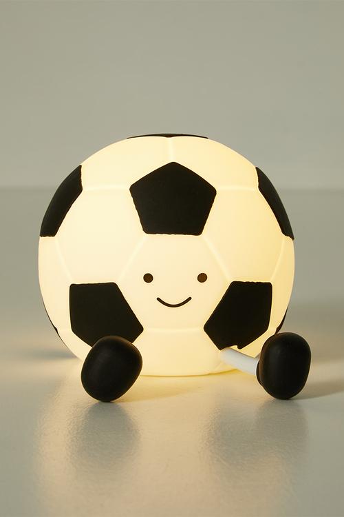 Soccer ball lamp - white/black