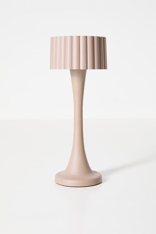 Scallop edge lamp - coffee