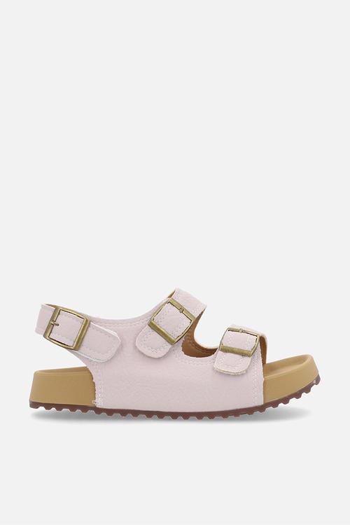 Slide with ankle straps - light lilac