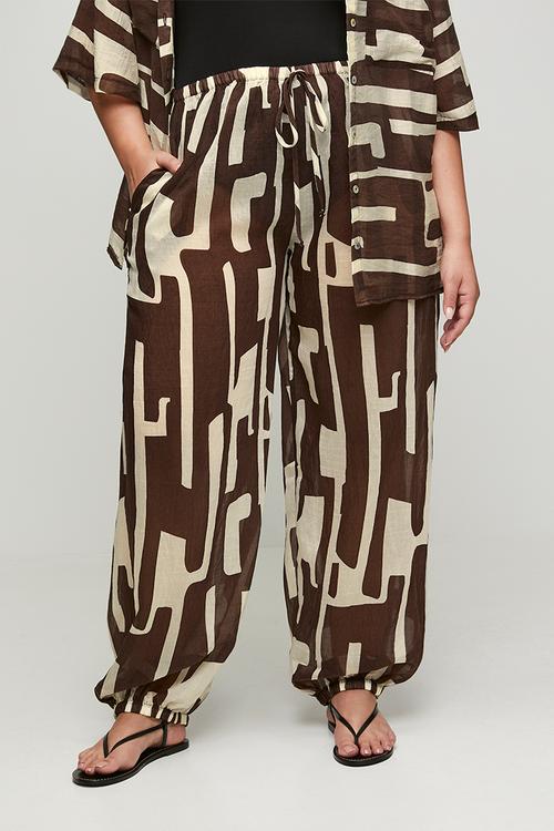 Plus Ballon Shape Harem Pant - ChocBanana