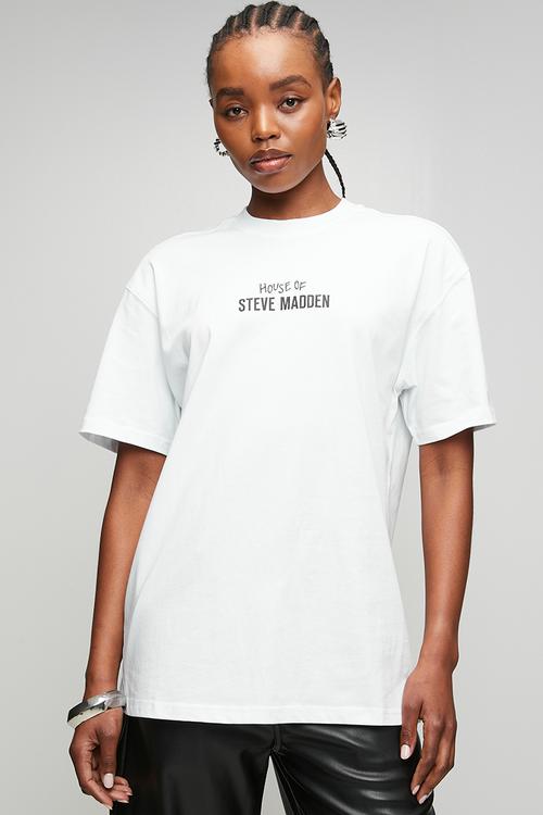 Ladies jules oversized t-shirt - white