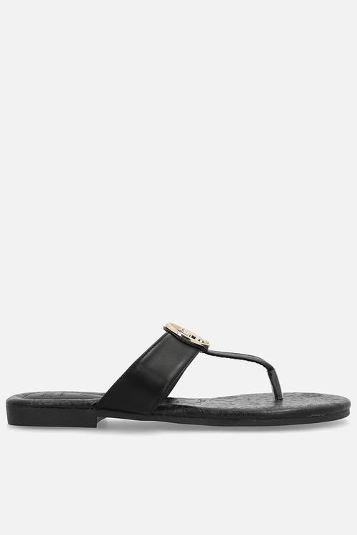Big pony flip flop sandal - black