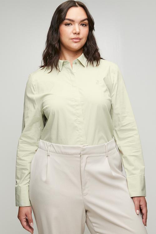 Wmn jamie ls shirt - cool sage