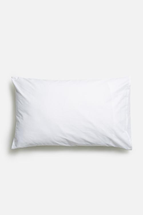 Polycotton pillowcase set - white