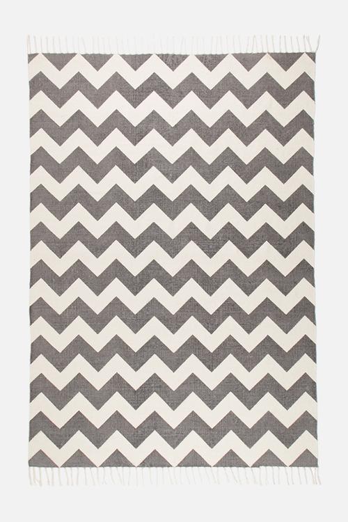 Chehalis printed rug - grey