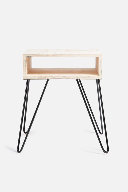 Hairpin bedside table
