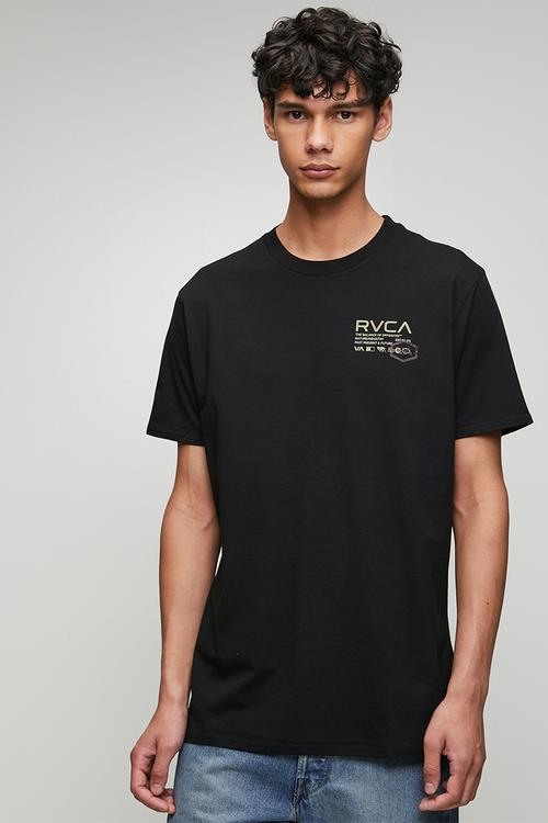 HEX OVER SHORT SLEEVE - BLACK