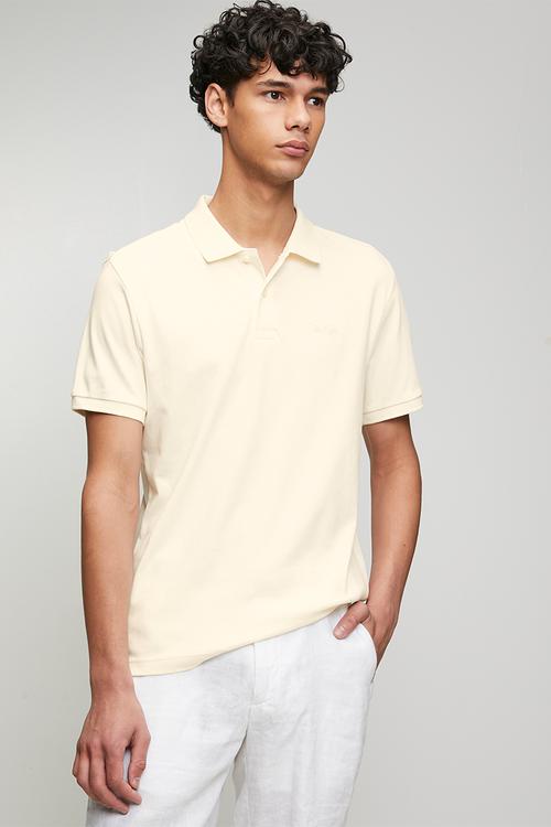 Sp solid interlock polo - white / off white