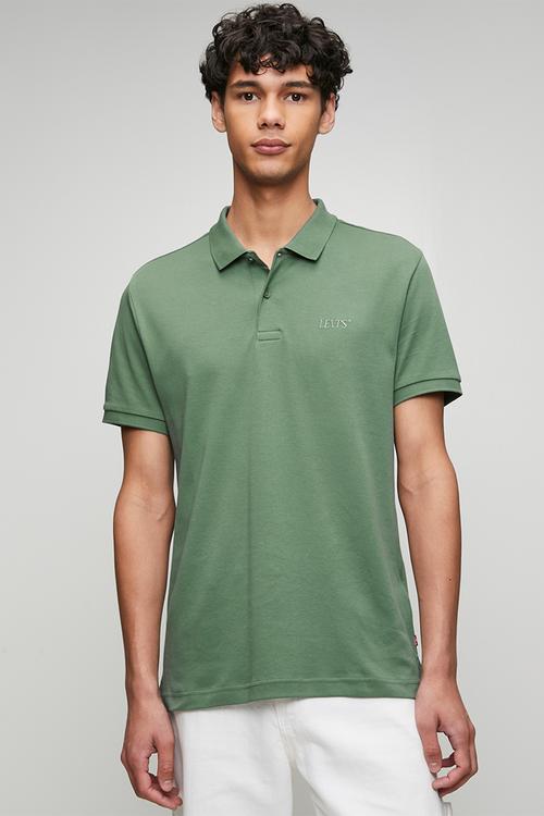 Sp solid interlock polo - green