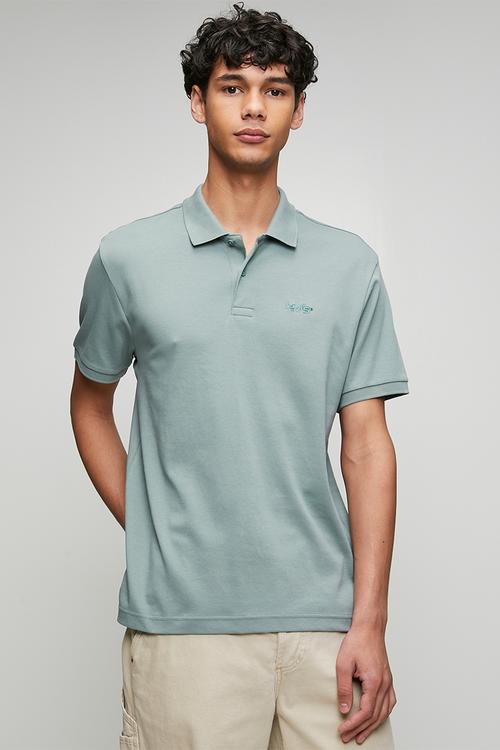 Sp solid interlock polo - blue