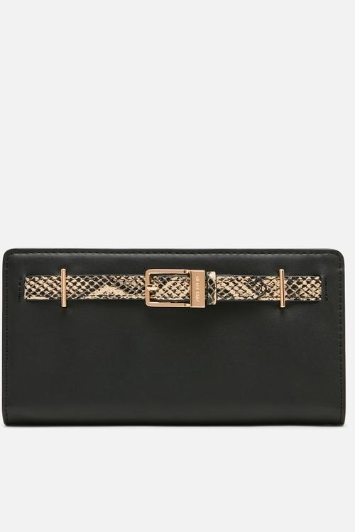 Bifold Continental - Black/Oatmilk Multi