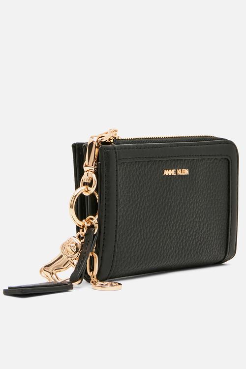 Bifold Wallet w/ Charms - Black