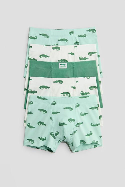 5-Pack trunks - light green/crocodiles