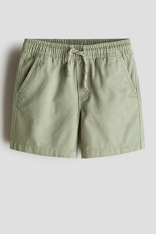 Cotton shorts - khaki green