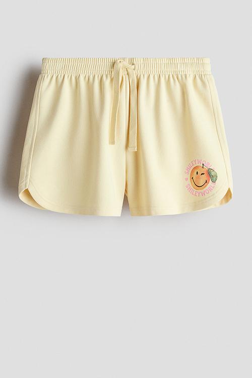 Print-motif sweatshorts - yellow/smileyworld®