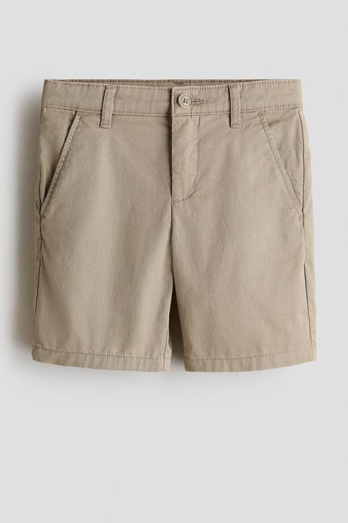 Cotton chino shorts - beige