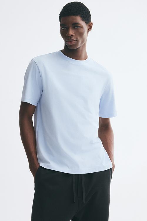 Coolmax regular fit T-shirt - light blue