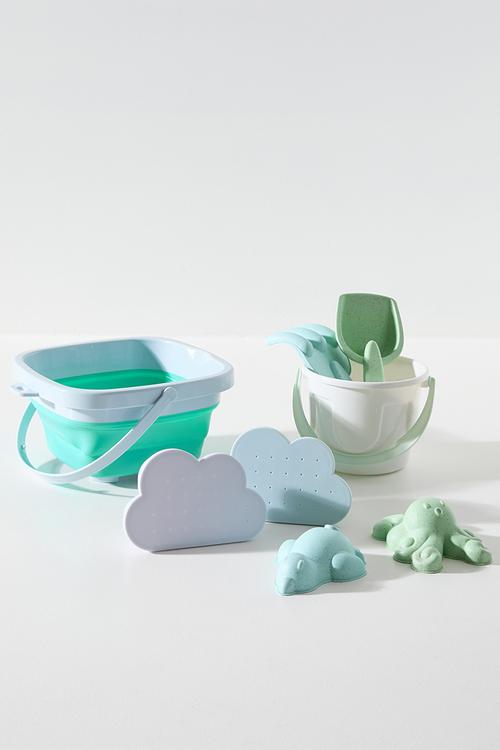 Sand sculpture play set - aqua/multi