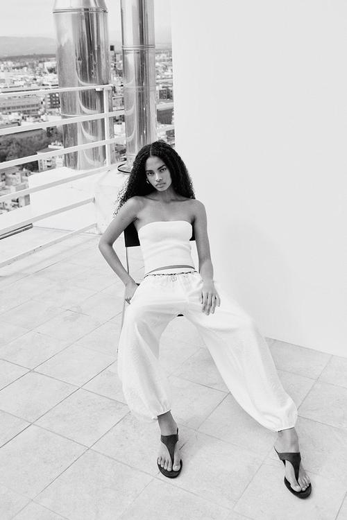 Balloon trousers - ivory
