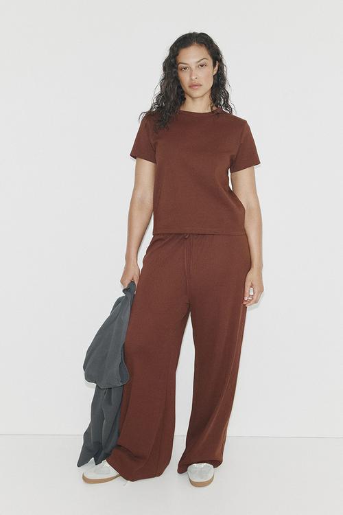 Cotton t-shirt - brown