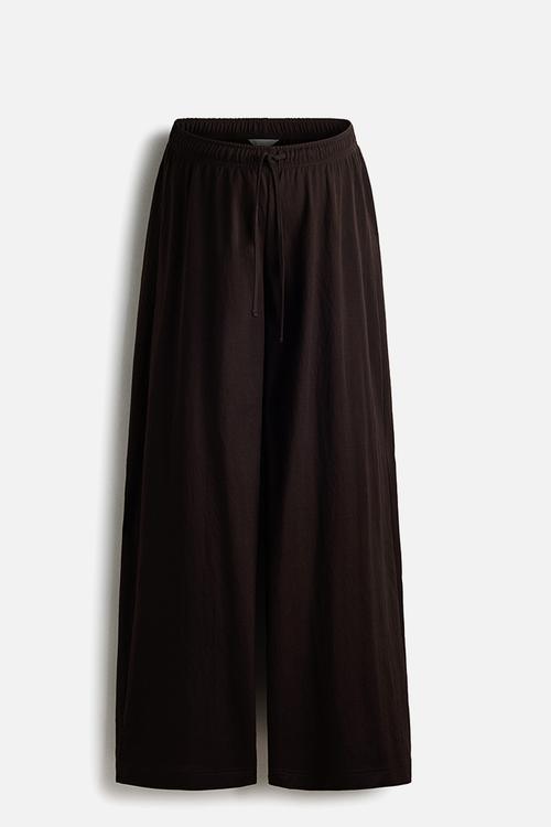 Mama before & after drawstring trousers - dark brown