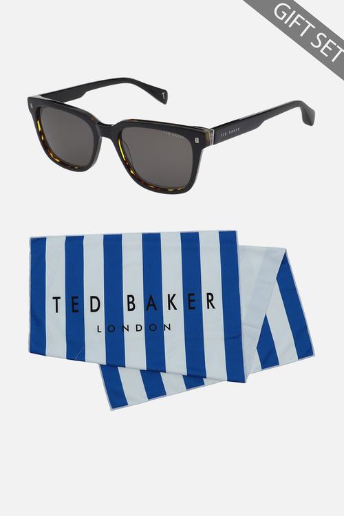 Gift Set TB1754-001-54 Sunglass and Towel - Black