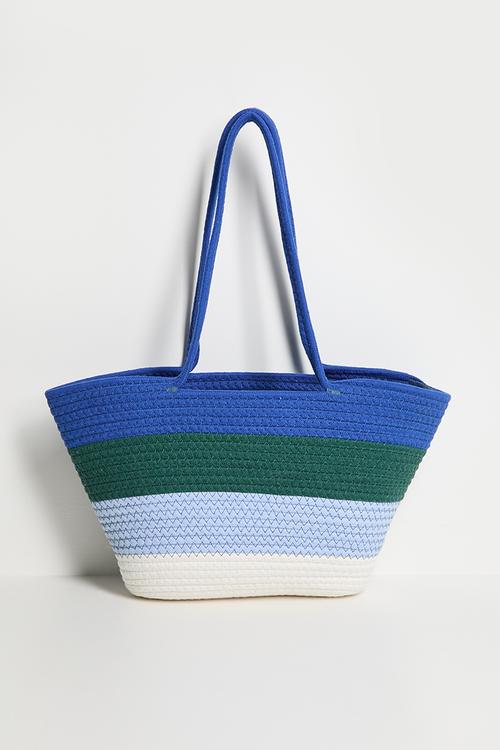 Woven tote bag - multi