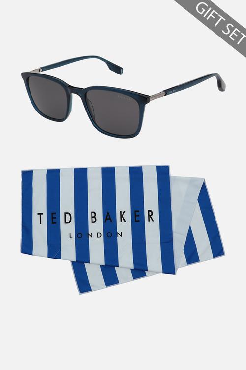 Gift Set TB1816-513-55 Sunglass and Towel - Teal