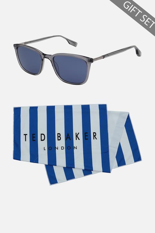 Gift Set TB1816-976-55 Sunglass and Towel - Grey