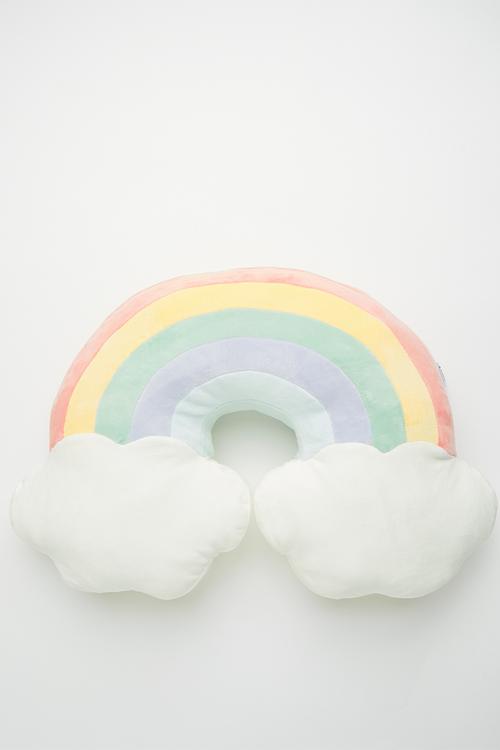 Rainbow cloud rug - pastel