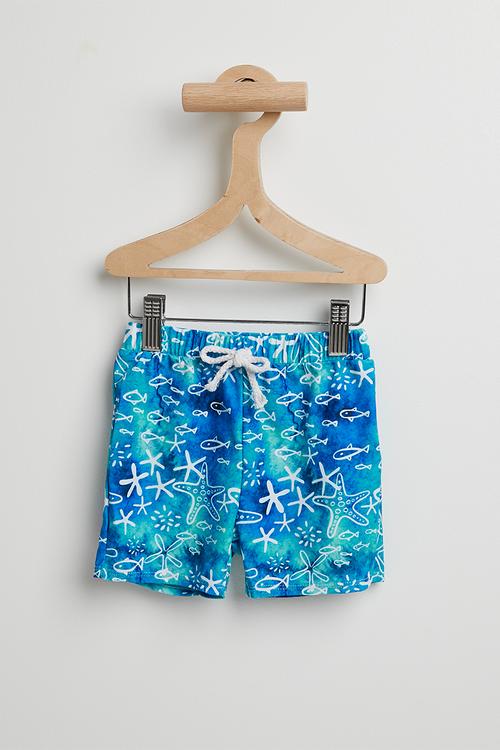 Starfish multi swim shorts - blue