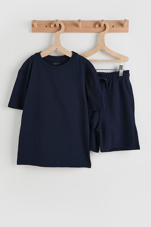 Tee & short set - navy